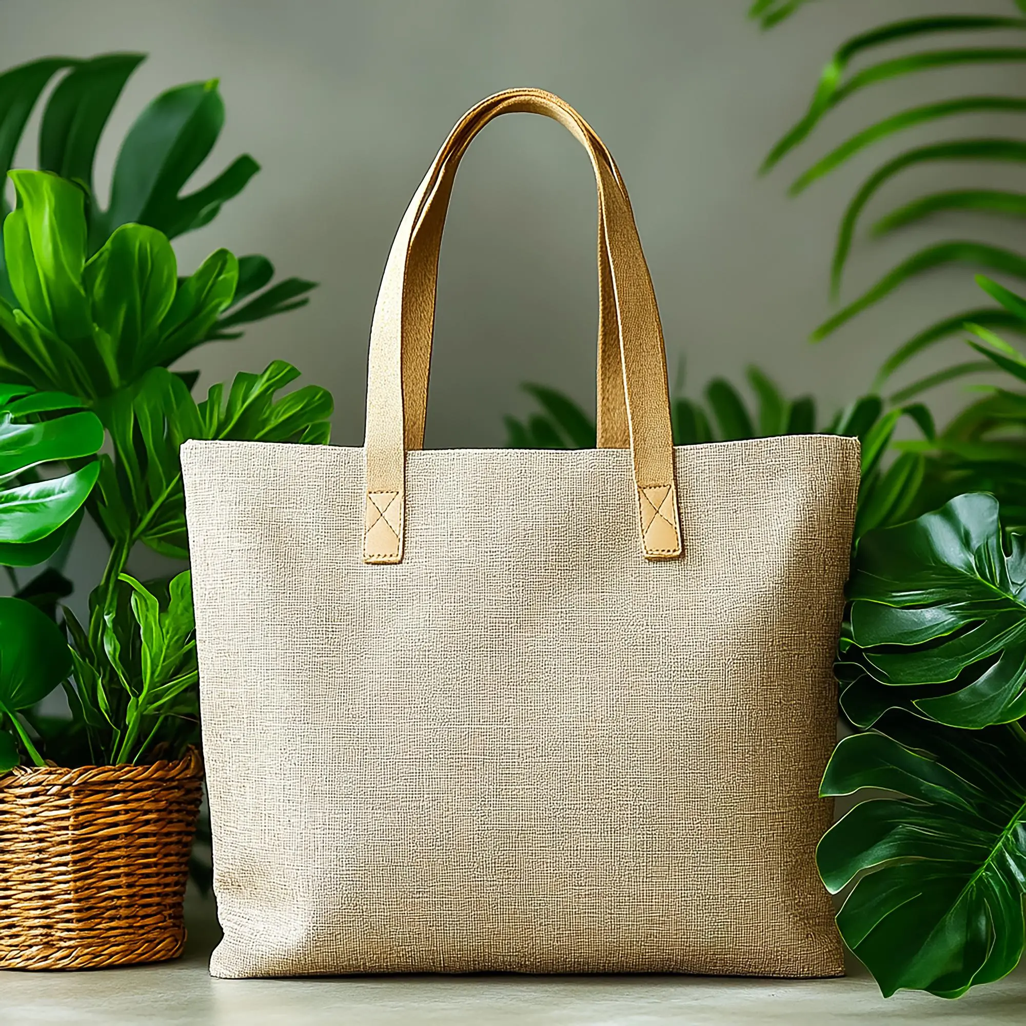 Premium eco-friendly jute and cotton bag by Ziyatoes Lifestyles