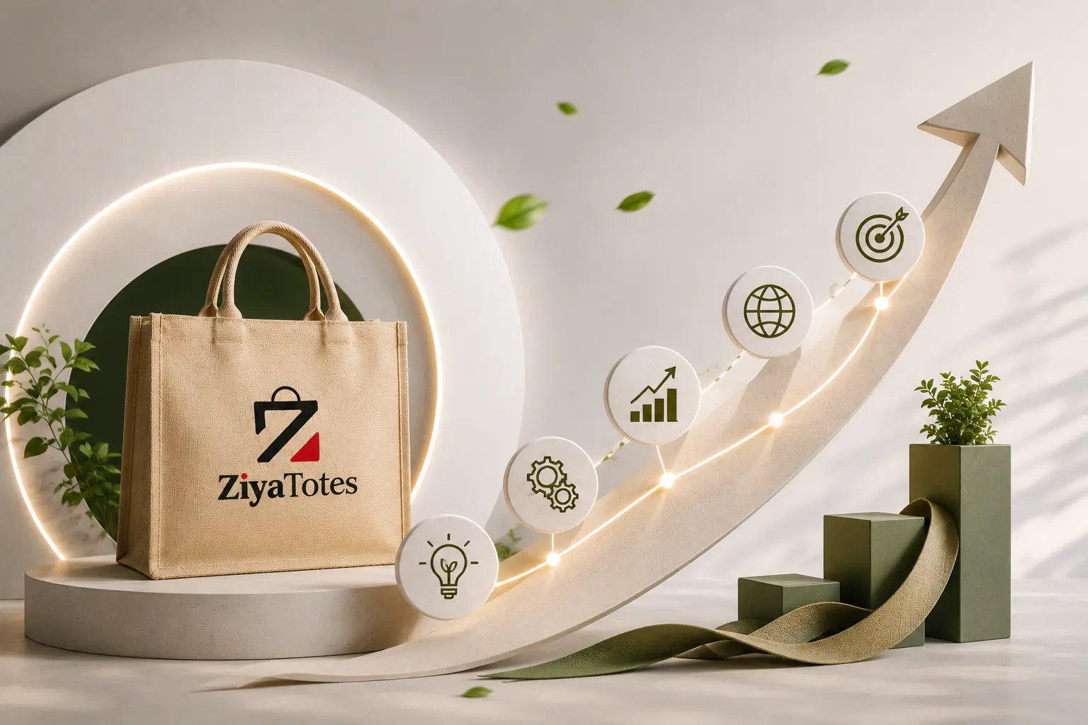 Modern manufacturing of customized eco-friendly jute and cotton bags